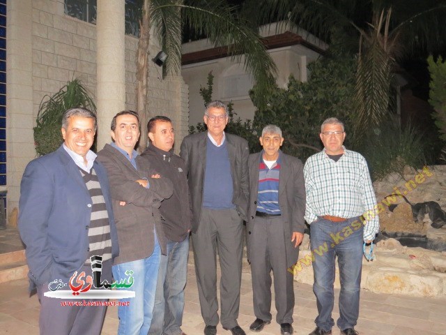  كفرقاسم : قيادات المشتركة وعائلية في زيارة تضامنية لبيت رئيس البلدية المحامي عادل بدير 